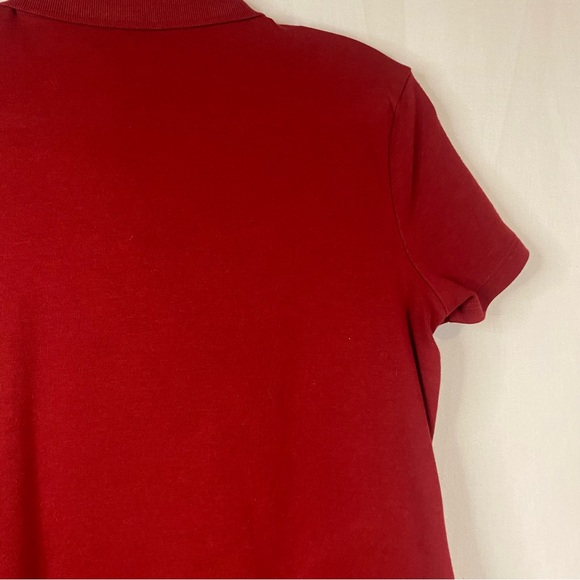 CROFT & BARROW® Essential Classic Short Sleeve Collared Shirt Red Size Small - Picture 11 of 13